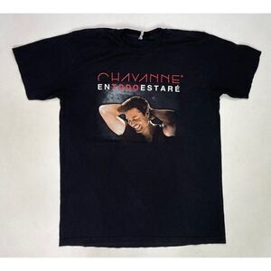 Chayanne Tour 2015 Graphic T-shirt Women Medium Black Short Sleeve Music